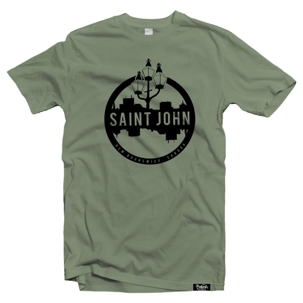 Saint John 3 Sisters T-shirt Heather Military